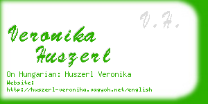 veronika huszerl business card